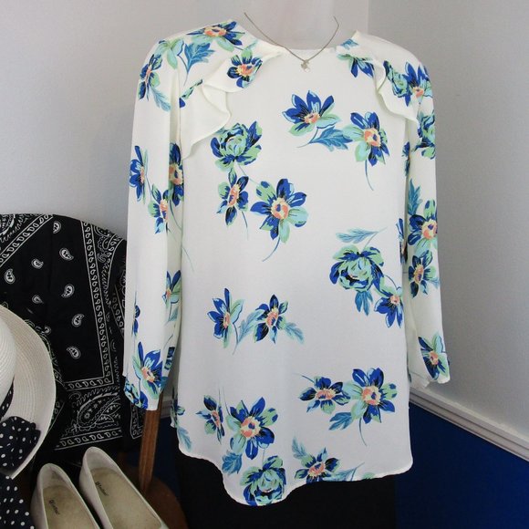 Van Heusen Floral Print Top - Picture 1 of 10